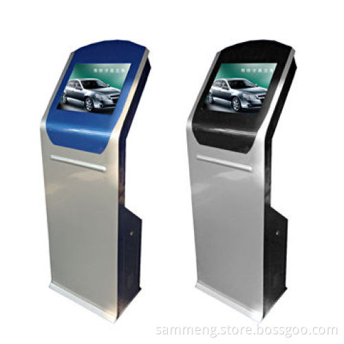 19" touch interactive LCD kiosk with two point IR touch screen, inbuilt PC
